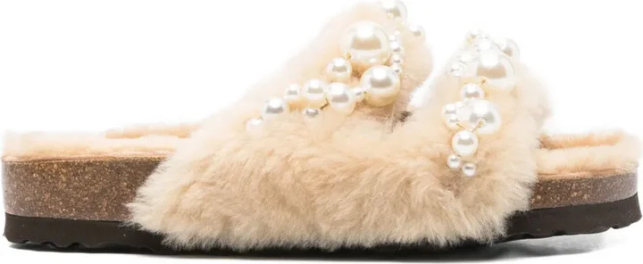 Mimi faux-pearl embellished sandals