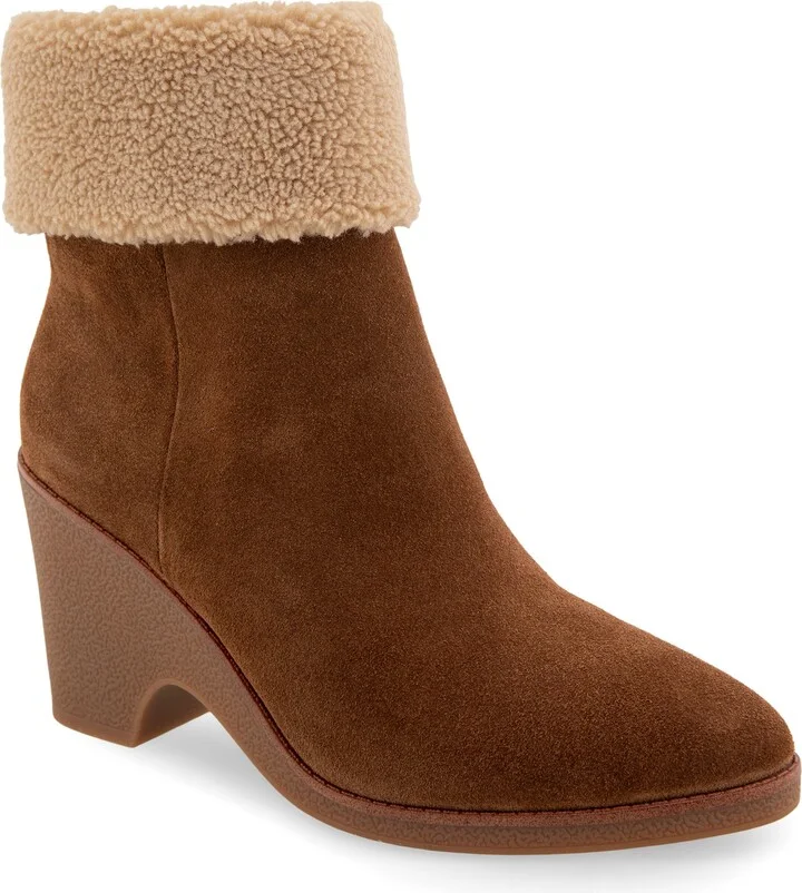 Mina Faux Shearling Bootie