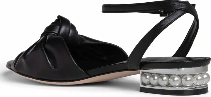 Mina Leather Knot Sandal - Image 2