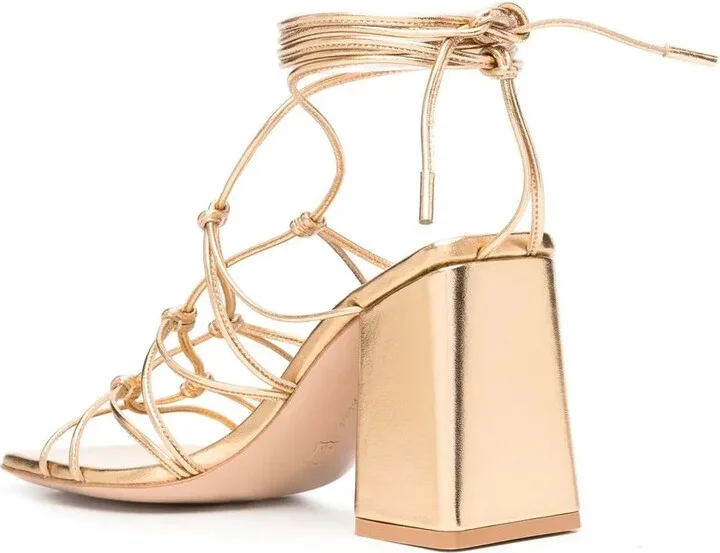 Minas 85mm leather sandals - Image 3