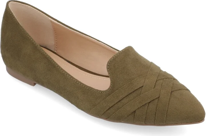 Mindee Crisscross Toe Flat - Wide Width Available