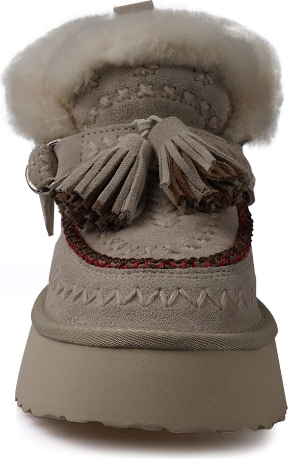 Mindey Faux Fur Tassel Bootie - Image 4