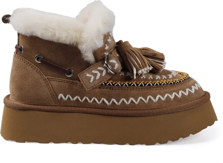 Mindey Faux Fur Tassel Bootie - Image 9