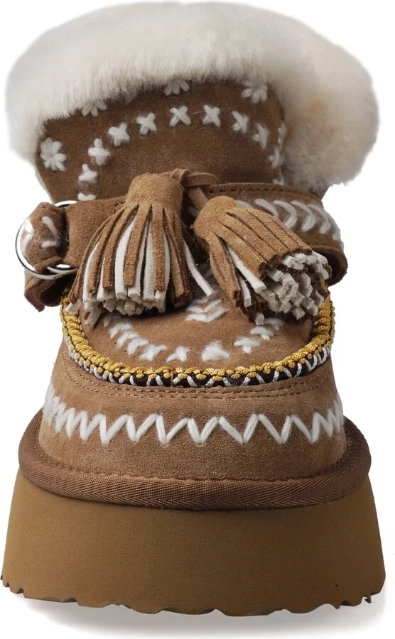 Mindey Faux Fur Tassel Bootie - Image 10