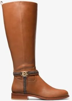 Mindy Leather and Signature Logo Trim Boot - Image 4