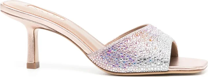 Minerva 70mm crystal-embellished sandals