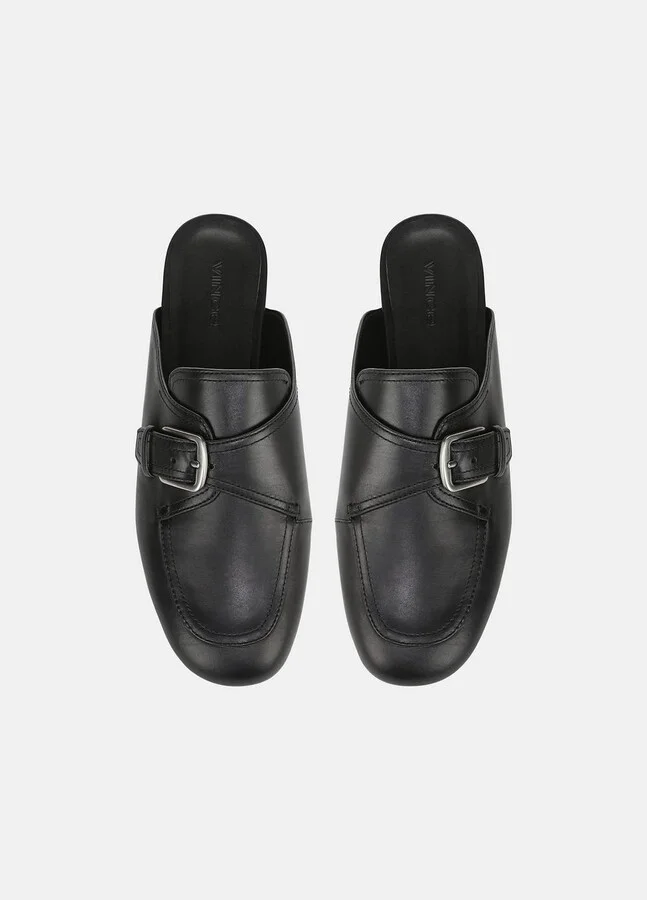 Minetta Leather Loafer Mule - Image 4