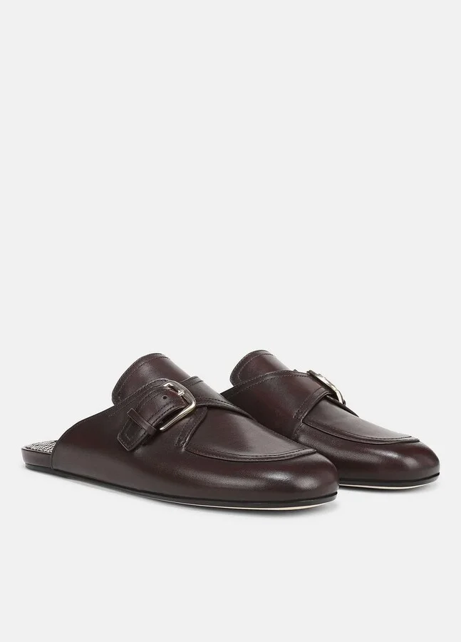 Minetta Leather Loafer Mule - Image 2