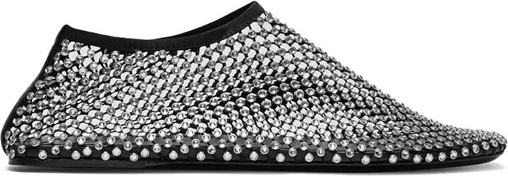 Minette crystal ballerina shoes