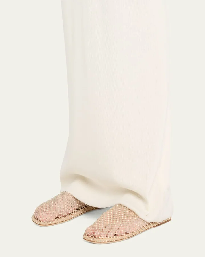 Minette Crystal Net Slippers - Image 3