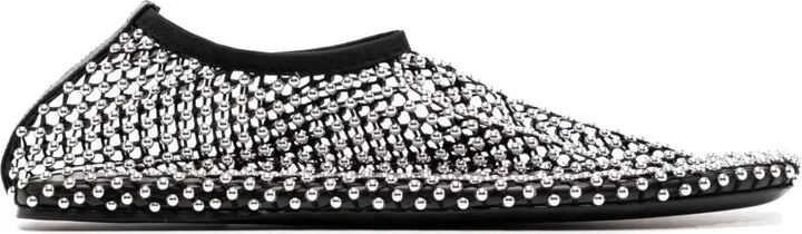 Minette stud ballerina shoes