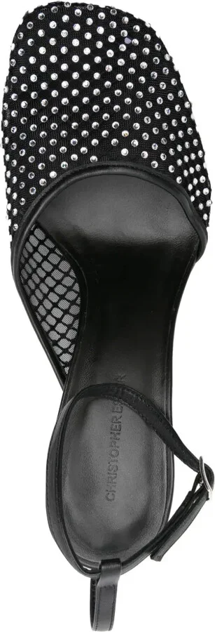 Minette Veil 80mm mesh pumps - Image 4