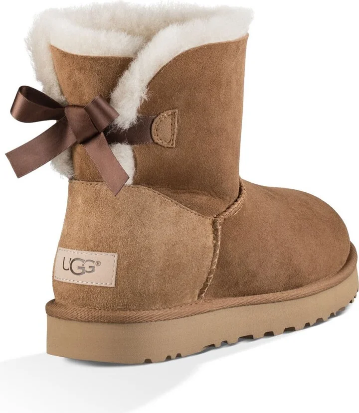 Mini Bailey Bow II Genuine Shearling Bootie - Image 2
