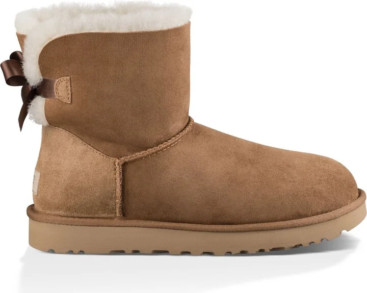 Mini Bailey Bow II Genuine Shearling Bootie - Image 3
