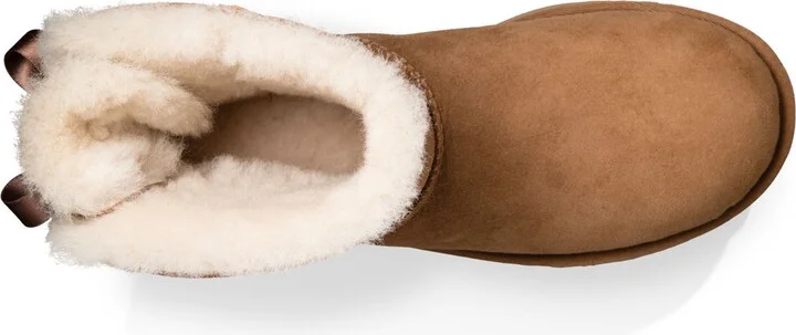 Mini Bailey Bow II Genuine Shearling Bootie - Image 4