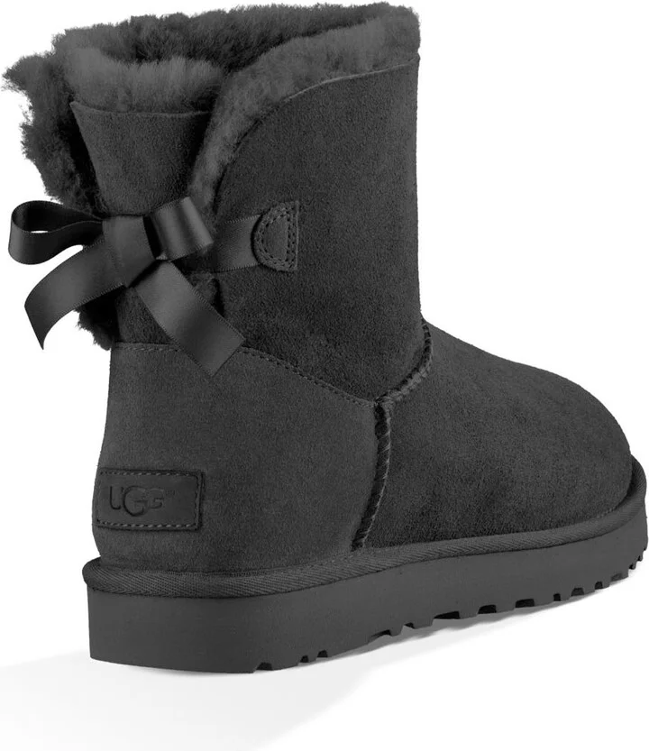 Mini Bailey Bow II Genuine Shearling Bootie - Image 8