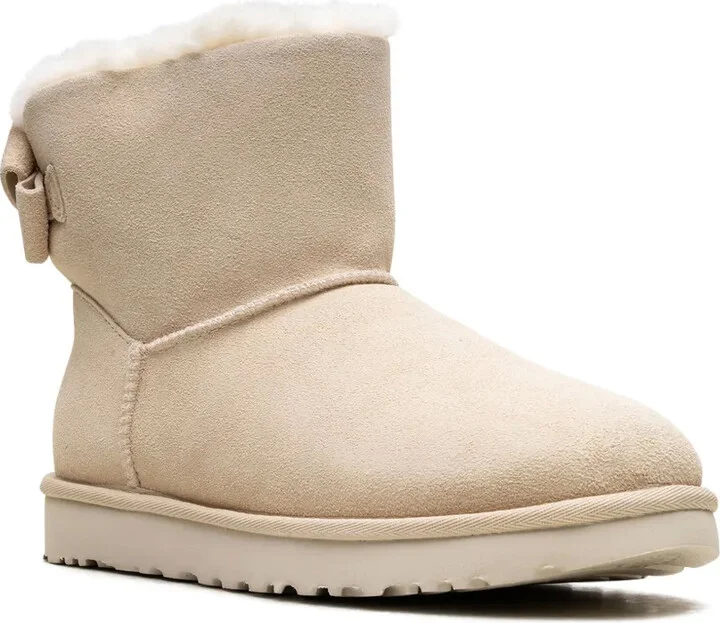 Mini Bailey Suede Bow "Cream" boots - Image 2