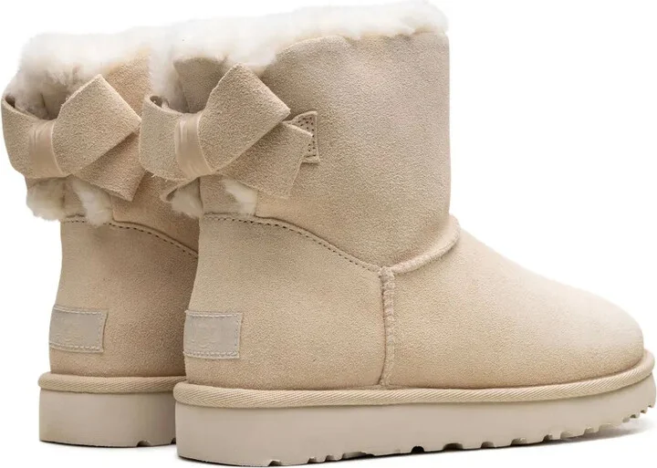 Mini Bailey Suede Bow "Cream" boots - Image 3