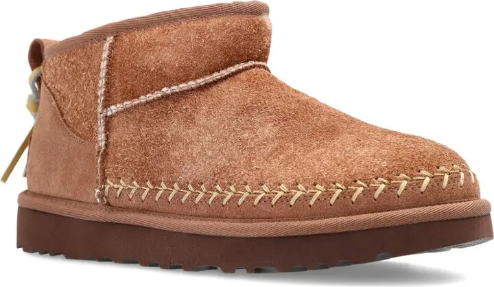 mini Biarritz suede-leather stitched boots - Image 2