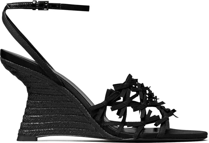 Mini Bow Espadrille Ankle Strap Wedge Sandal - Image 3