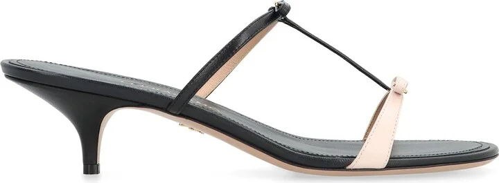 Mini Bow Leather Mules - Image 2