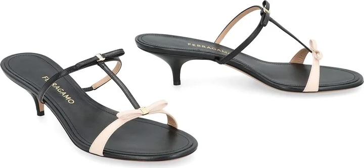 Mini Bow Leather Mules - Image 3