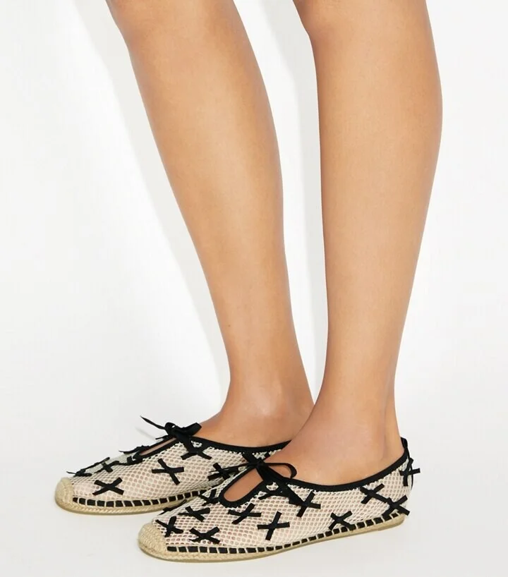 Mini Bow Mesh Espadrille - Image 2