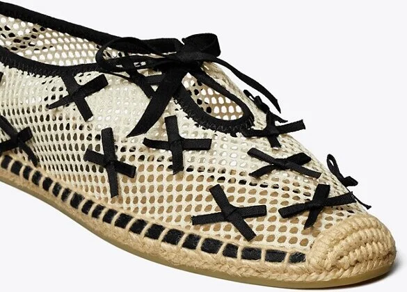 Mini Bow Mesh Espadrille - Image 4