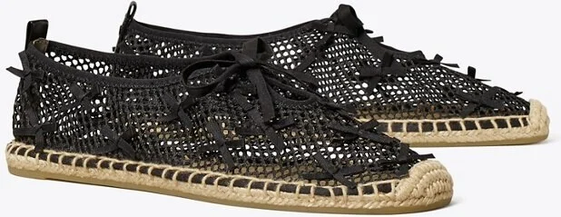 Mini Bow Mesh Espadrille - Image 6