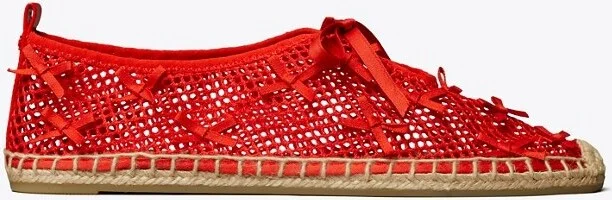 Mini Bow Mesh Espadrille - Image 11