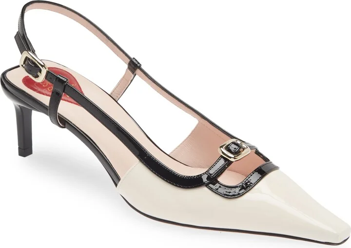 Mini Buckle Slingback Pump