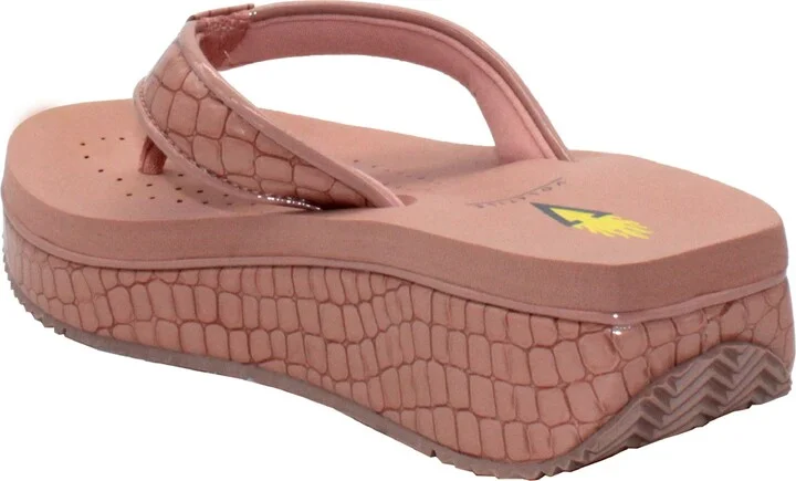 'Mini Croco' Wedge Sandal - Image 2