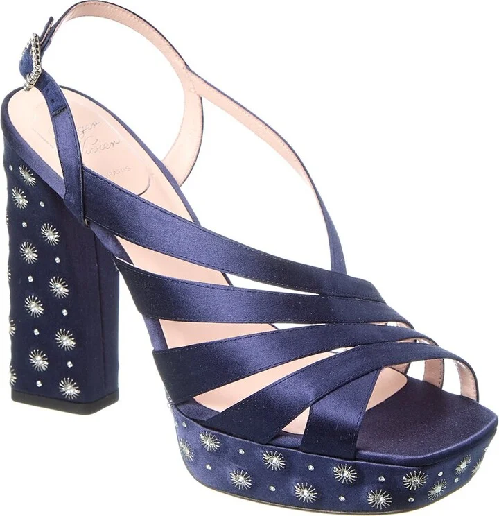 Mini Platform Satin Sandal