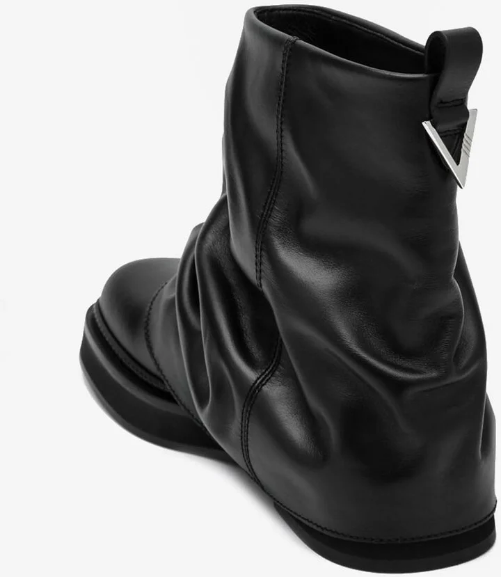 Mini Robin Leather Combat Boots - Image 2