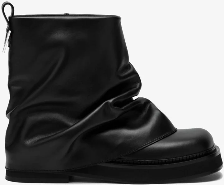 Mini Robin Leather Combat Boots