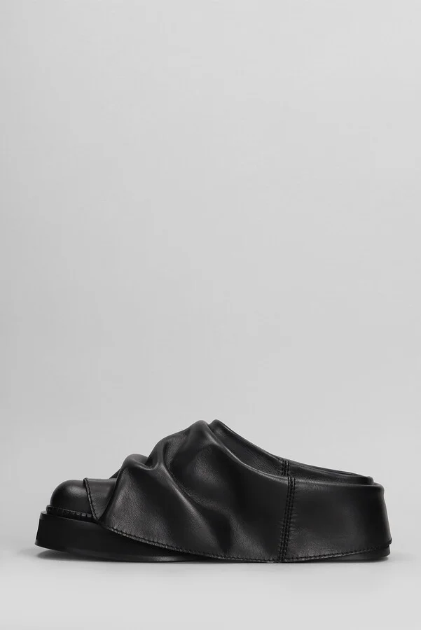 Mini Robin Slipper-mule In Black Leather - Image 3