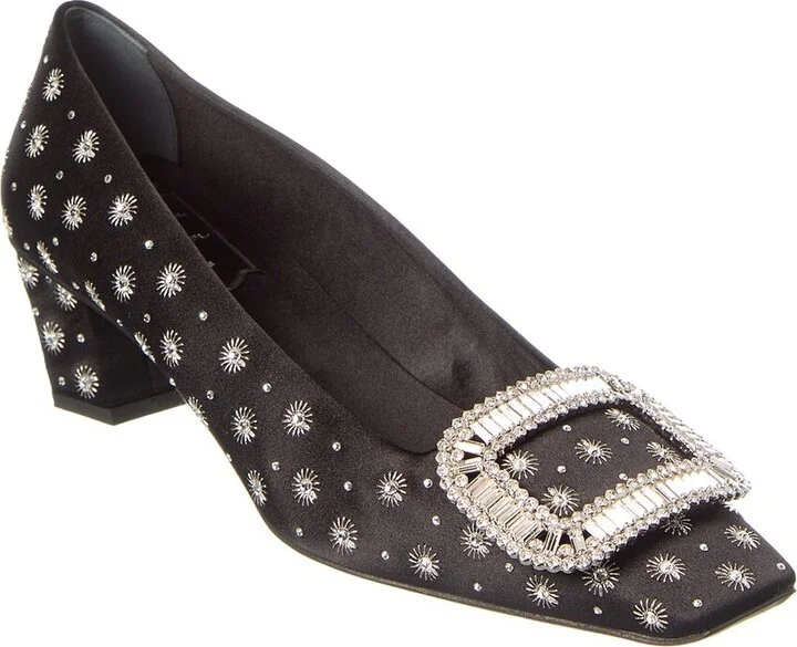 Mini Strass Satin Pump