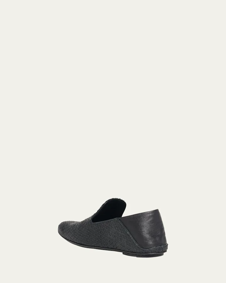 Mini Weave Foldable-Back Slipper Loafers - Image 7