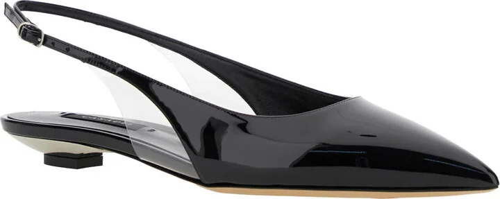 'miniblade Tiffany' Black Slingback Ballet Shoes In Patent Leather Woman - Image 2