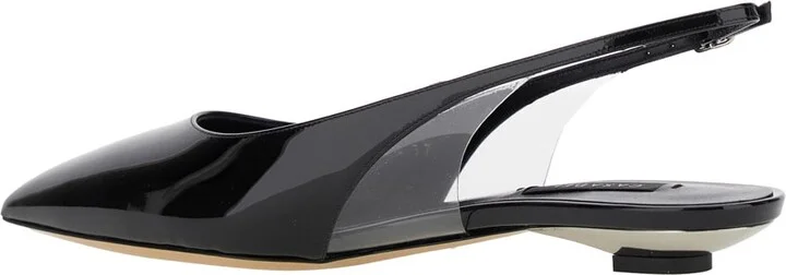 'miniblade Tiffany' Black Slingback Ballet Shoes In Patent Leather Woman - Image 3