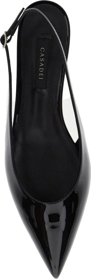 'miniblade Tiffany' Black Slingback Ballet Shoes In Patent Leather Woman - Image 4