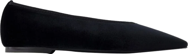 Minimalist Ballerinas - TOTEME - Leather - Black