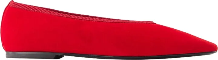Minimalist Ballerinas - TOTEME - Leather - Red