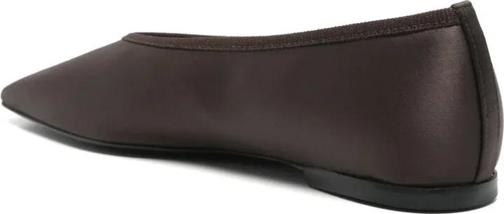Minimalist satin ballet flats - Image 3