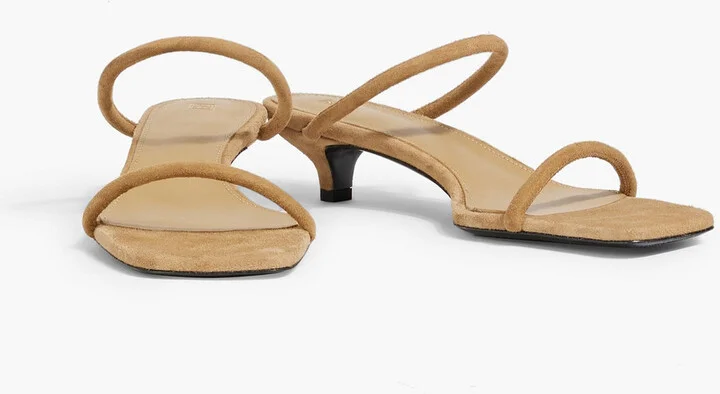 Minimalist suede mules - Image 2