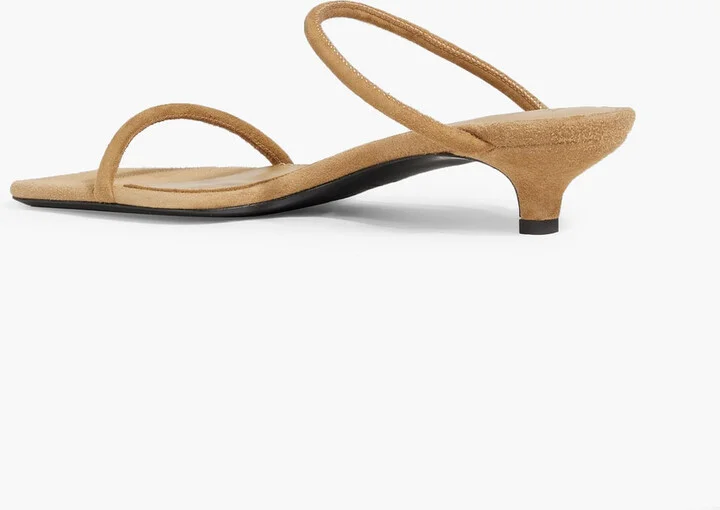 Minimalist suede mules - Image 3