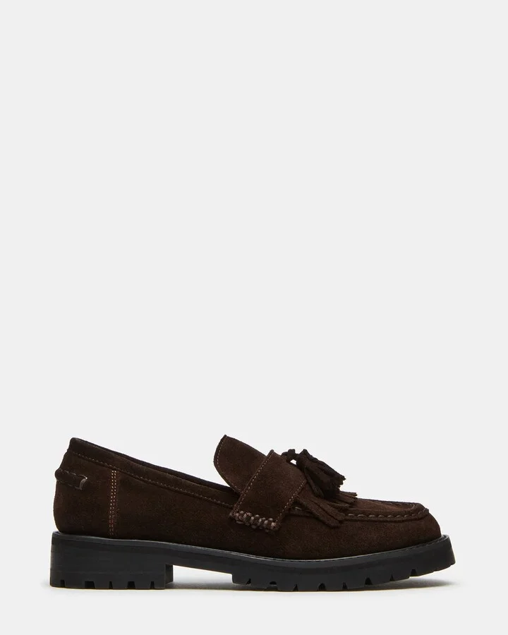 Minka Chocolate Brown Suede