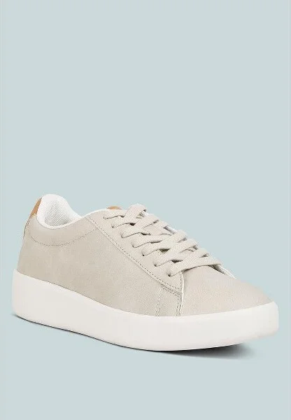 Minky Lace Up Casual Sneakers Women - Image 2