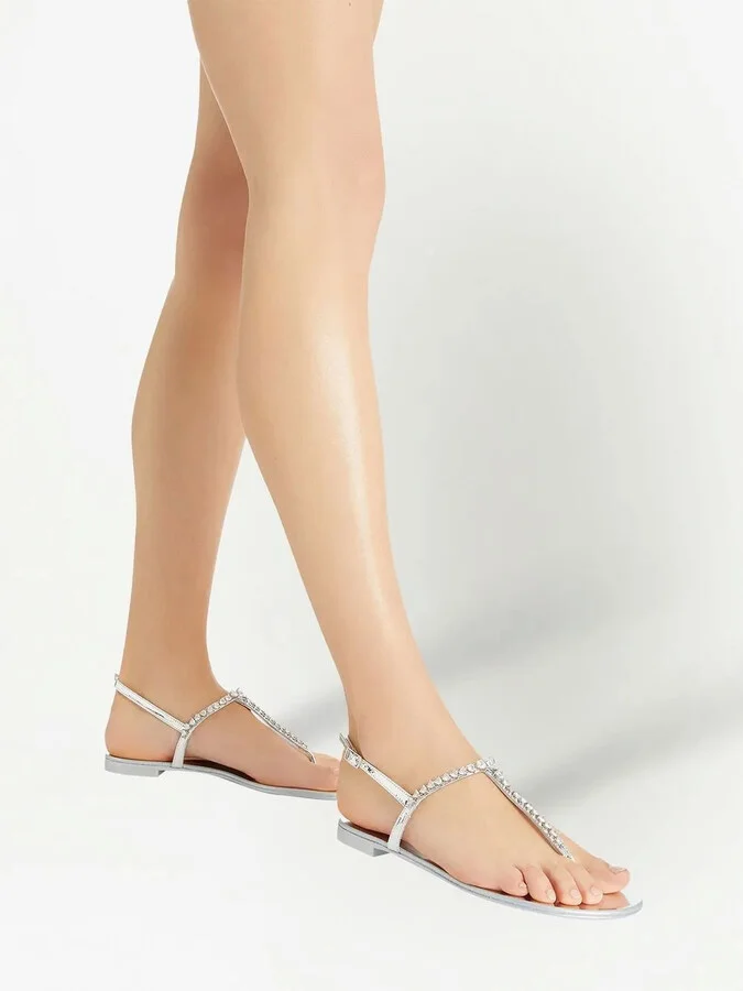 Minnah crystal-embellished sandals - Image 5