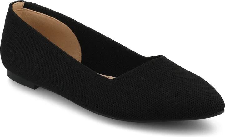 Minnah Knit Almond Toe Flat